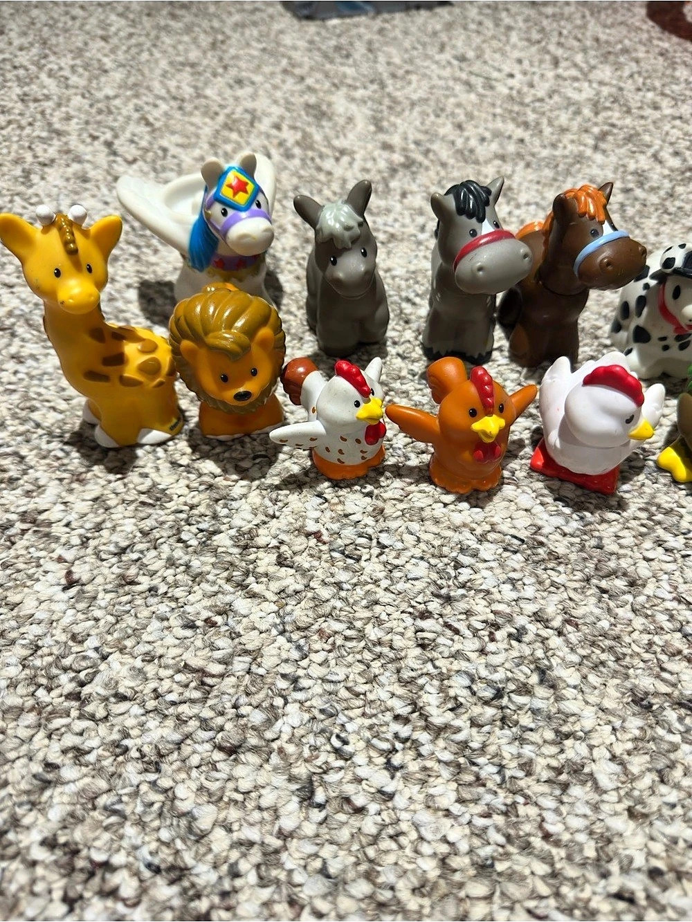 Fisher-Price Assorted Animal Figure Lot Multicolor lot 17